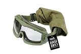 Lancer Tactical AERO Airsoft Tactical Safety Goggles -3mm Dual Pane Lens, Anti-Fog Glasses for Hunting and Cycling-One Len