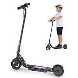 Aovowheel Electric Scooter Foldable Solid Tires E Scooter 6.5", 9 Mph, 250W Motor, Kick Scooters Max 10 Miles Long Range for Adults & Kids