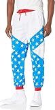 Funny Guy Mugs USA 80s & 90s Retro Windbreaker Pants, Medium