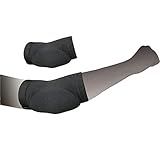 TMA Muay Thai Elbow Pads Striking Kick Boxing Mixed Martial Arts MMA (L/XL Black)