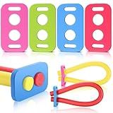 VioraWhite 4 Pcs Swimming Noodle Floating Connector Swim Pool Noodles Accessories EVA Stick Colorful Connector for Summer Outdoor Beginners Water Pool Games Beach Lake Party