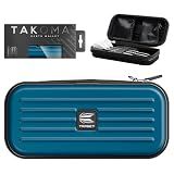 Target Darts Takoma Dart Case Wallet, Regular Size, Blue | Store 3 Fully Assembled Darts & Accessories | Dart Holder with Zip Lock Pouches, Store Flights, Shafts & Swiss Points