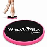 Ballet Pirouette Disc for Dancers - Portable Turn Disc for Dancing on Releve, Gymnastics and Ice Skaters - for Better Pirouette Technique, Releve, Turns and Dance Spinning (Pink)