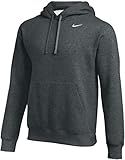 Nike Team Club Pullover Hoodie (Anthracite/White, Large)