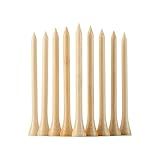 GFGL Golf Tees Durable Bamboo Tees 100Pcs 3-1/4" Friendly Biodegradable Material Reduce Friction Side Spin More Stable (Primary)