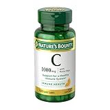 Nature’s Bounty Vitamin C + Rose HIPS, Immune Support, 1000mg Vitamin C, Coated Caplets, 1 Serving per Day, Vegetarian Caplets, 100 Ct