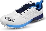 DSC Jaffa 22 Cricket Shoes for Men and Boys UK-9 White-Navy