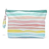 Fokongna Wet Dry Bag, Wet Bag for Swimsuit Travel Beach Bag, Diaper Bag Toiletry Bag Waterproof Large Makeup Bag, Zipper Pouch for Women Girls Sister Friends Wet Bag Starfish Sea Beach rainbow Gifts