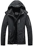 SUOKENI Women's Waterproof Warm Winter Snow Coat Hooded Raincoat Ski Snowboarding Jacket