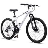 AVASTA Thrax 24 Inch Adult Men Male and Women MTB Mountain Bike, White