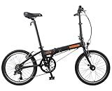Dahon HIT D6 6 Speed 20 Inch Folding Bike for Adults,KBA061 (Black, 20 Inch)