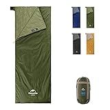 Naturehike Lightweight Compact Sleeping Bag, 59℉/32℉ Envelope Ultralight Backpacking Sleeping Bag Portable, Waterproof with Compression Sack for Cold&Warm, Camping, Traveling, Hiking