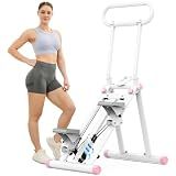 HXD-ERGO Stair Stepper for Home, 6 Adjustable Resistance Vertical Climber Cardio Exercise Machine, Folding Stair Climber for Full Body Workout with Adjustable Handlebar