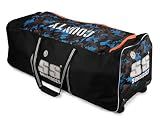 SS Cricket County Premium Cricket Kit Bag - Full Size, with 2 wheels fits a full size cricket kit for Adults - Black Color