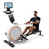 Superun Rowing Machines for Home, Magnetic Rowing Machine with 32 Levels, Rower Machine of Quiet Resistance & 300LBS Weight Capacity, Row Machine with LED Display, App Supported and Comfortable Seat