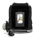 Humminbird PiranhaMAX 4 Fish Finder with Transducer, Dual Beam Sonar, Portable Carrying Case