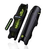 moonwalkr Cricket Leg Guard 2.0 Protective Gear for Unisex of Batter's Height (4'9"-5'2") Cricket Pads Batters Leg Guard & Perfect for Running Between Wickets (Black, Small)