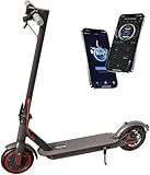 VOLPAM Electric Scooter, 350W/500W Powerful Motor, 8.5"/10" Solid Tires, 19Mph, 28/23/21/16 Miles Max Range, Dual Braking
