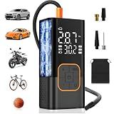 SFGSUP Tire Inflator Portable Air Compressor, Cordless Car&Bike Tyre Pump