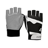 Avantic Fingerless Pickleball Glove with Padded Thumb & Index for Enhanced Grip, Adjustable Wrist Strap, Unisex (Sizes XS-XL)
