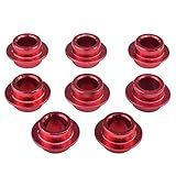 Bont Skates - 8mm Aluminum Inline Skate Wheel Self Centering Bearing Spacer - 6pcs or 8pcs - 3 Sizes (Red 10.05mm, 8pcs)
