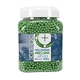 Tactical Force Premium Biodegradable 6mm Airsoft BBS Ammo, .20 Gram, 10,000 Count