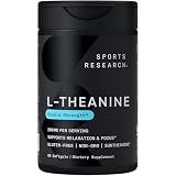 Sports Research® L-Theanine 200mg with Suntheanine®, 60 Softgels