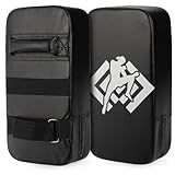 ZOOFOX 2 Pack Muay Thai Pads, Boxing Equipment Kicking Punching Shield, MMA Karate Taekwondo Training Pads for Men Women Gym
