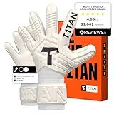 T1TAN Classic 1.0 White-Out - Goalkeeper Gloves - Without Finger Protection - Soccer Goalkeeper Gloves - Size 8