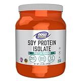 NOW Foods Sports Nutrition, Soy Protein Isolate 20 G, 0 Carbs, Unflavored Powder, 1.2-Pound