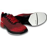 Pyramid Men's Path Lite Seamless Mesh Bowling Shoes - Red/Black Size 10