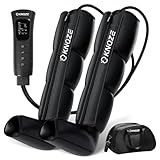 KNQZE Leg Massager for Circulation and Pain Relief, Air Compression Recovery System for Fast Leg Recovery, Reduce Muscle Fatigue, Swelling, Cramping, Gifts for Mom Dad Men Women, FSA HSA Eligible