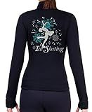 NY2 SPORTSWEAR Figure Skating Polartec Polar Fleece Jacket with Spangles JS100 - Child Sizes - (Child Large)
