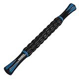 Yansyi Muscle Roller Stick for Athletes - Body Massage Stick - Release Myofascial Trigger Points Reduce Muscle Soreness Tightness Leg Cramps & Back Pain for Physical Therapy & Recovery (Blue 1)