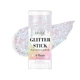 DAGEDA Dazzle White Body Glitter Stick, Hair Sparkly Face Glitter Makeup