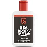 GEAR AID Sea Drops Cleaner and Anti-Fog for Dive and Snorkel Masks, Clears Up Dirty, Foggy Lenses, 1.25 fl oz