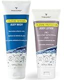 TRIHARD Chlorine Removal Body Wash and Lotion Set, Protects and Hydrates Sensitive Skin from Pool and Ocean, Pool Essentials for Pre and Post Swim Chlorine Skin Protection