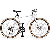 YITAHOME 28 Inch Road Bikes, Lightweight Aluminum Bicycles for Men Women Adults, 700C Bicycle with Dual Disc Brake, 7 Speed Commuter Bike with Cup Holder