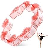 1 Pcs Stretch Strap for Kids Elastic Gymnastic Stretching Ballet Dance Band with 8 Loops Adjustable Exercise Training Resistance Strap for Children Stuff Pilates Latin Yoga Equipment (Pink)