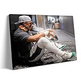 B.B.F MAKE 2025 Super Canvas Bowl Wall Art Champions Eagles Poster Print Philadelphia Hurts Painting Canvas Wall Decor Sports Stars Picture Modern Bedroom Living Room Home Decoration, Framed 11x14inch