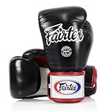 Fairtex BGV1 Muay Thai Boxing Training Sparring Gloves for Men, Women, Kids| Premium Quality, Light Weight & Shock Absorbent 16 oz Boxing Gloves -Black/White/Red