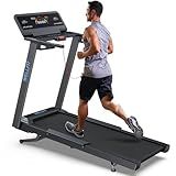 WELLFIT Auto Incline Treadmill, 10% Incline Heavyduty Treadmill with Pulse Sensor, 4.5HP, 10 MPH, 500 lbs Capacity, 20'' x 55'' Running Area Treadmills with Bluetooth Player & LED Display