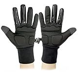 Skating Spirit Gel Padded Palm Protection Gloves for Kids and Adults, Water Resistant Warm Touchscreen Non Slip