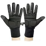 Skating Spirit Gel Padded Palm Protection Gloves for Kids and Adults, Water Resistant Warm Touchscreen Non Slip
