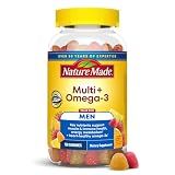 Nature Made Mens Multivitamin Gummies with Omega-3, 150 Count