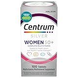 Centrum Silver Women's Multivitamin for Women 50 Plus, Multivitamin/Multimineral Supplement with Vitamin D3, B Vitamins, Non-GMO Ingredients, Supports Memory and Cognition in Older Adults - 100 Ct