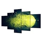 Tennis Wall Art Balls Sport Wall Decor Tennis Ball Picture Canvas Print Poster Black Background Painting Framed Home Living Room Boy Bedroom Decoration(60''Wx32''H)