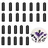 LNQ LUNIQI 24 Pcs Dart Flight Wing Savers Protectors Aluminum Alloy Dart Wing Corrector Fixed 90 Degrees Professional Competition Dart Accessories(Black)