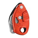 Petzl GRIGRI Rock Climbing Belay Device - Red/Orange