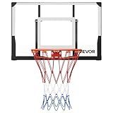 VEVOR Wall Mount Basketball Hoop, 44-inch PC Backboard Mounted, Basketball Goal, Basketball Hoop Outdoor, Solid Steel, Thickened Woven Nylon Basketballs Net, Basketball Court Indoor & Outdoor Use
